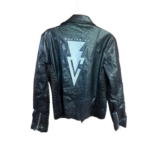 WWE Fin Balor Unisex Faux Leather Jacket Sz S - Picture 2 of 8